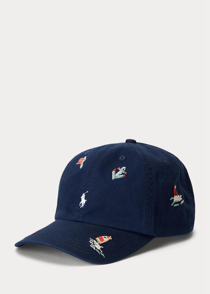 Gorra Ralph Lauren Niño 6-14 Años Nautical Cotton Twill Ball Chile Azul Marino ZBVCA-3906